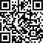 QR code avec icône de main stylisée