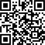 Code QR noir et blanc sur fond blanc