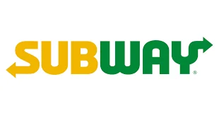 Logo Subway vert et jaune avec flèches